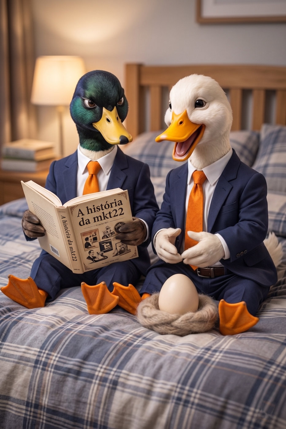 O pato bota ovo de ouro em silêncio, a galinha canta e faz clientela